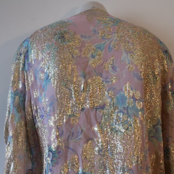 HEMANT & NANDITA Floral Maxi Dress - Pastel Hues - Picture 14 of 16